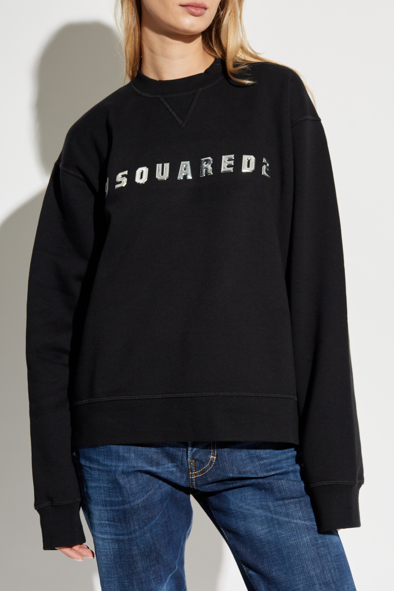 Black Sweatshirt with logo Dsquared2 Vitkac Italy